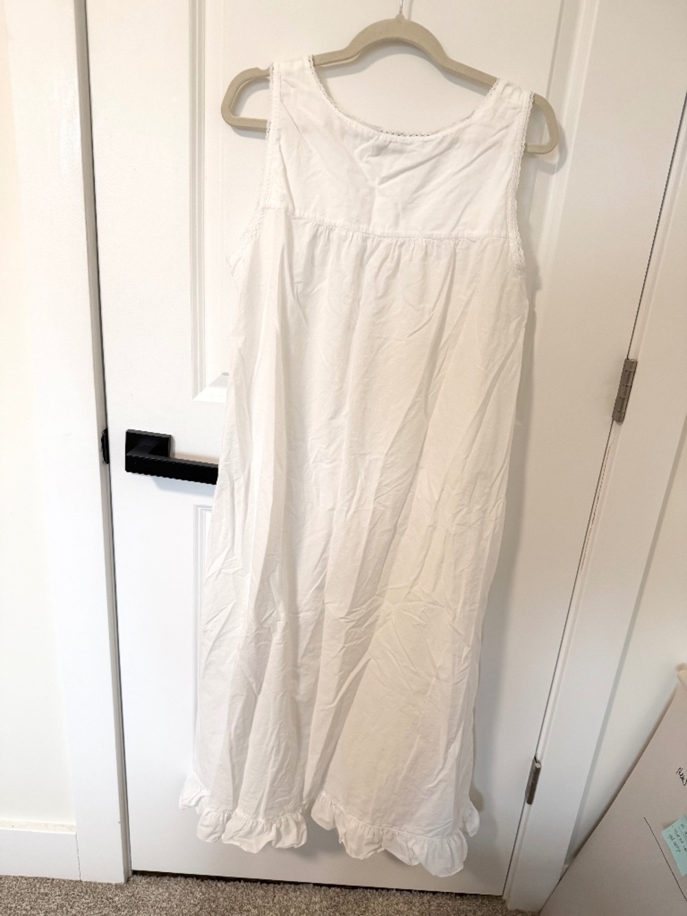 Vintage Laura Ashley Nightgown, Crisp Bright White - Picture 3 of 7
